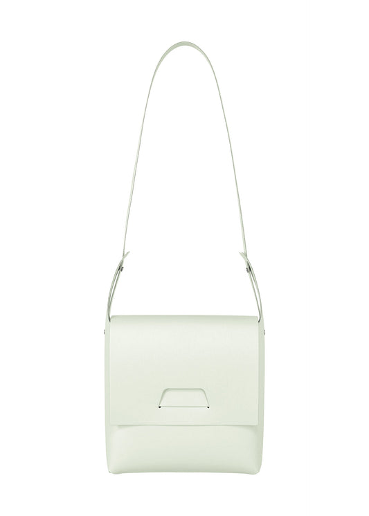 A product shot of the GOOD GOODS ISSEY MIYAKE BOX bag in mint green (59).