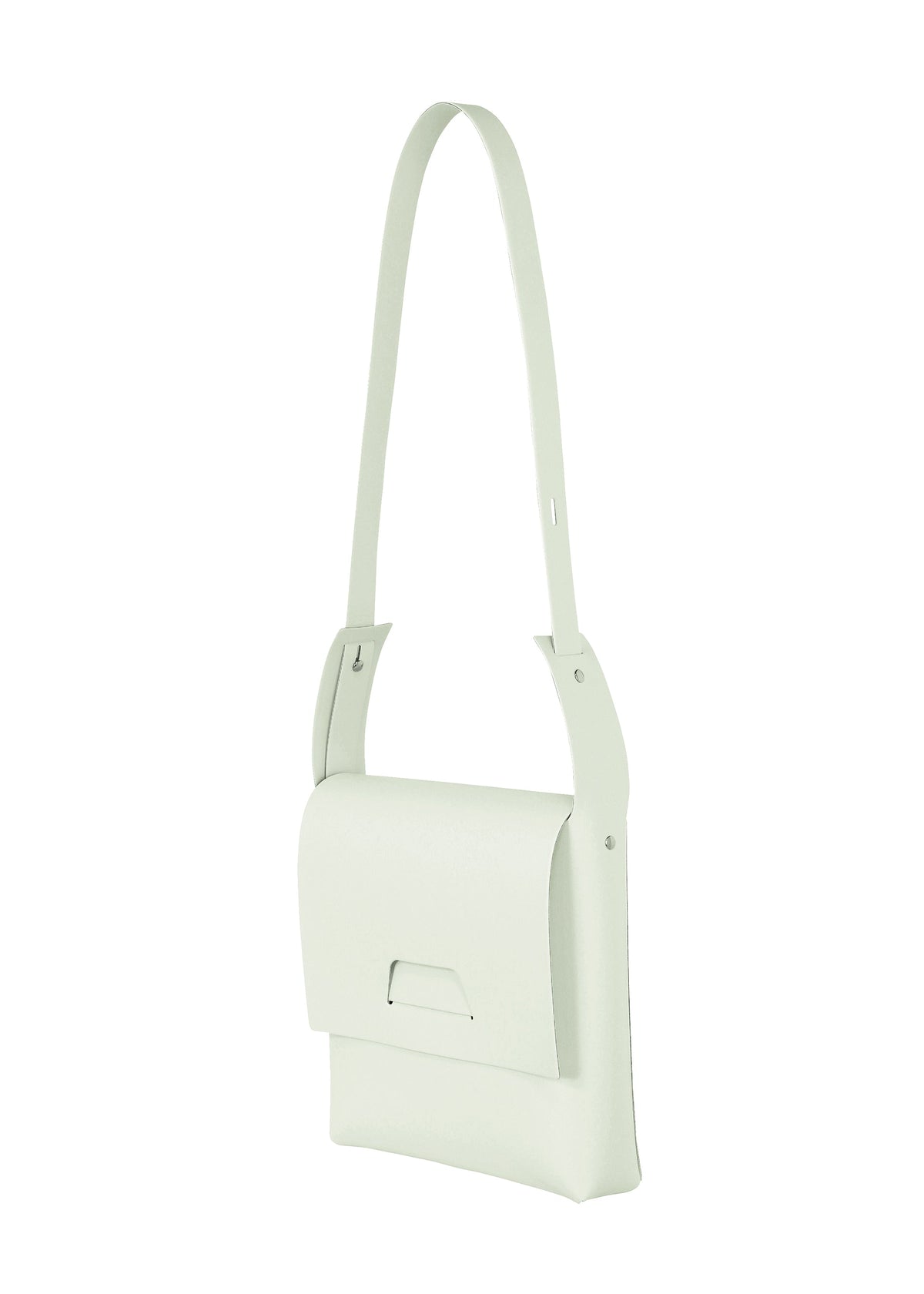 A detail shot of the GOOD GOODS ISSEY MIYAKE BOX bag.