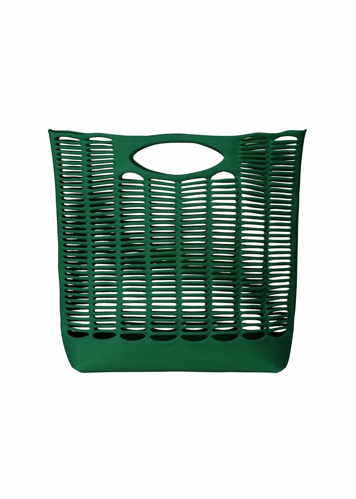 A product shot of the GOOD GOODS ISSEY MIYAKE MOKKO bag in green (62).