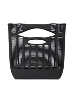 A product shot of the GOOD GOODS ISSEY MIYAKE MOKKO TOWN SHOULDER bag in black (15).