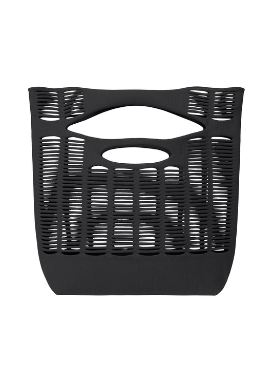 A product shot of the GOOD GOODS ISSEY MIYAKE MOKKO TOWN SHOULDER bag in black (15).