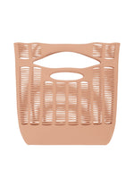 A product shot of the GOOD GOODS ISSEY MIYAKE MOKKO TOWN SHOULDER bag in rose dust (25).