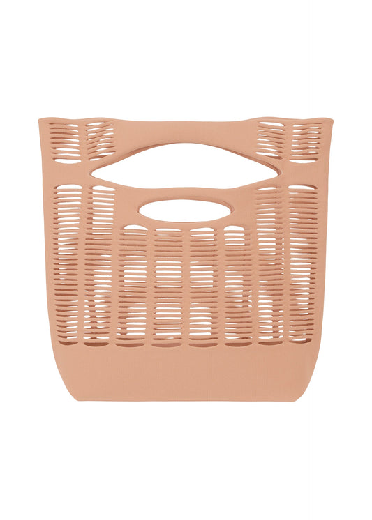 A product shot of the GOOD GOODS ISSEY MIYAKE MOKKO TOWN SHOULDER bag in rose dust (25).
