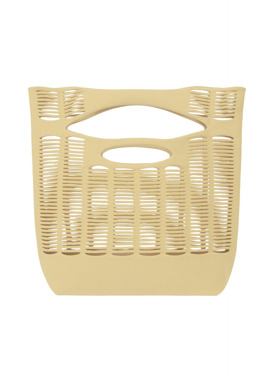 A product shot of the GOOD GOODS ISSEY MIYAKE MOKKO TOWN SHOULDER bag in cream (39).