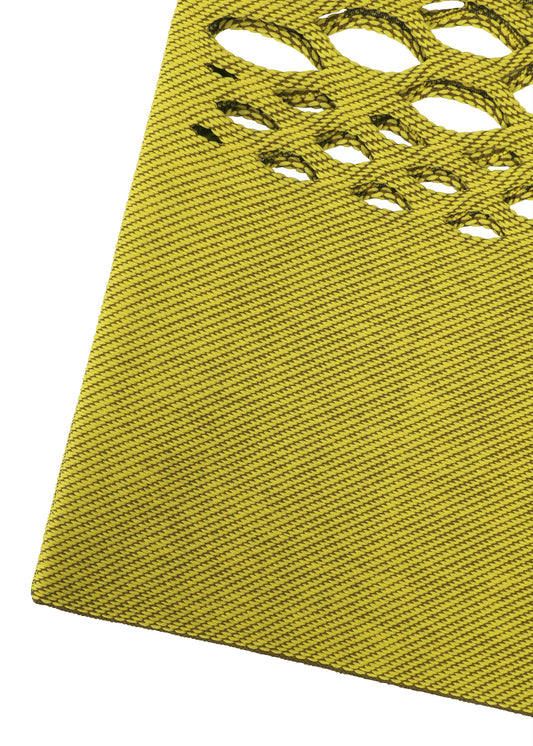 A detail shot of the GOOD GOODS ISSEY MIYAKE MOKKO BASKET bag.