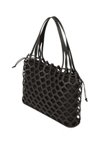 A detail shot of the GOOD GOODS ISSEY MIYAKE AMIME bag.