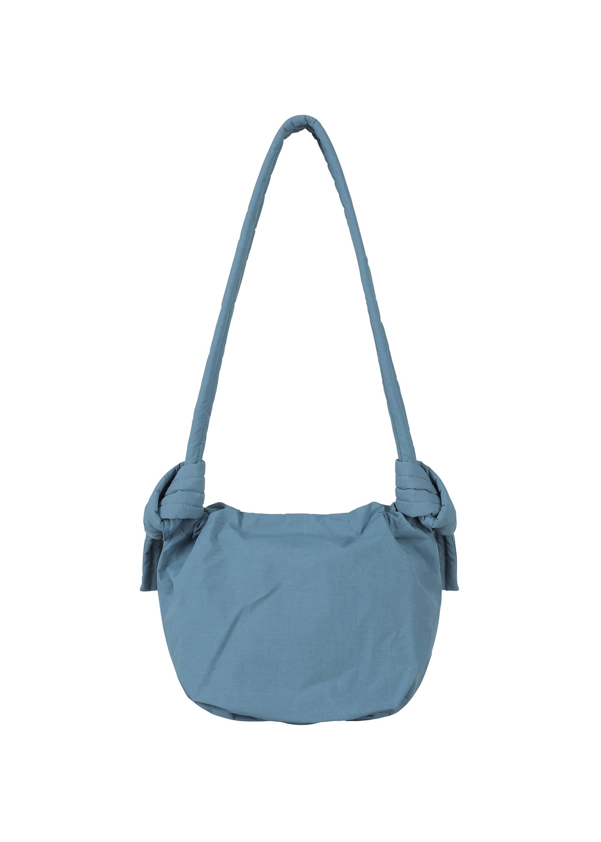 A detail shot of the GOOD GOODS ISSEY MIYAKE FUWA FUWA bag.