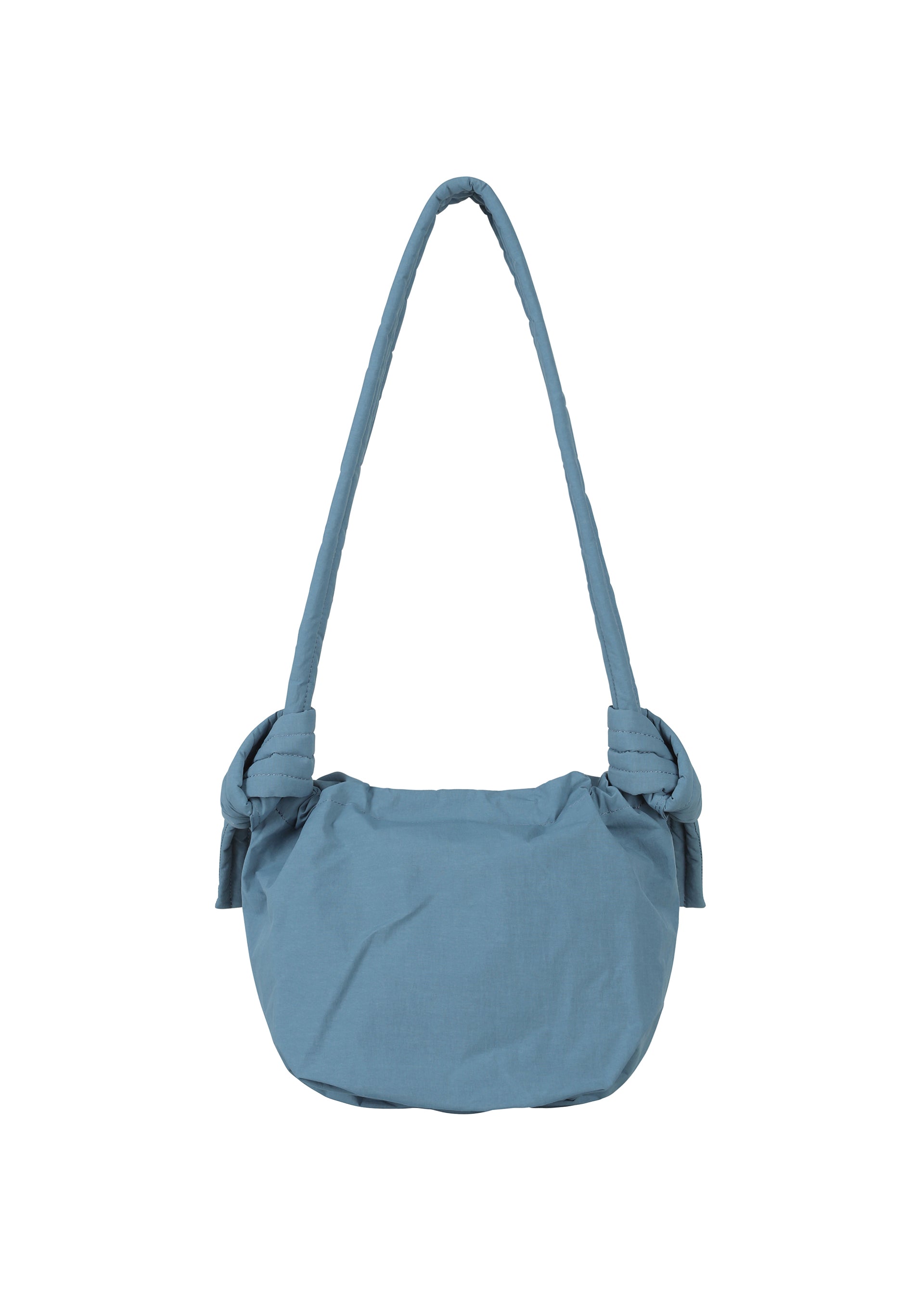 A detail shot of the GOOD GOODS ISSEY MIYAKE FUWA FUWA bag.