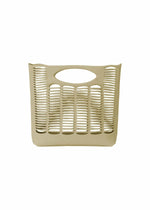 A product shot of the GOOD GOODS ISSEY MIYAKE MOKKO bag in beige.