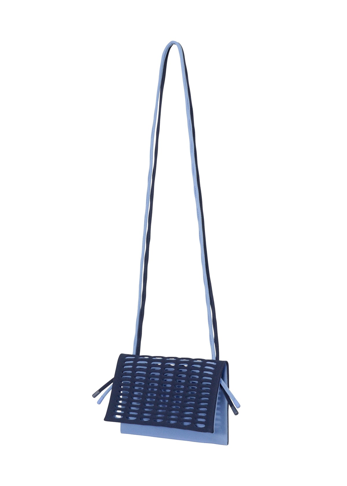A detail shot of the GOOD GOODS ISSEY MIYAKE MOKKO BI COLOR bag.