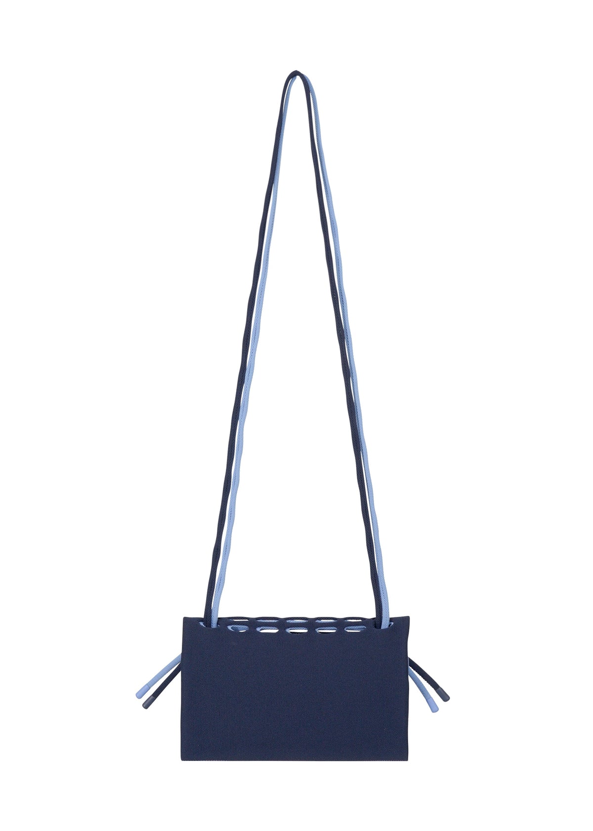 A detail shot of the GOOD GOODS ISSEY MIYAKE MOKKO BI COLOR bag.