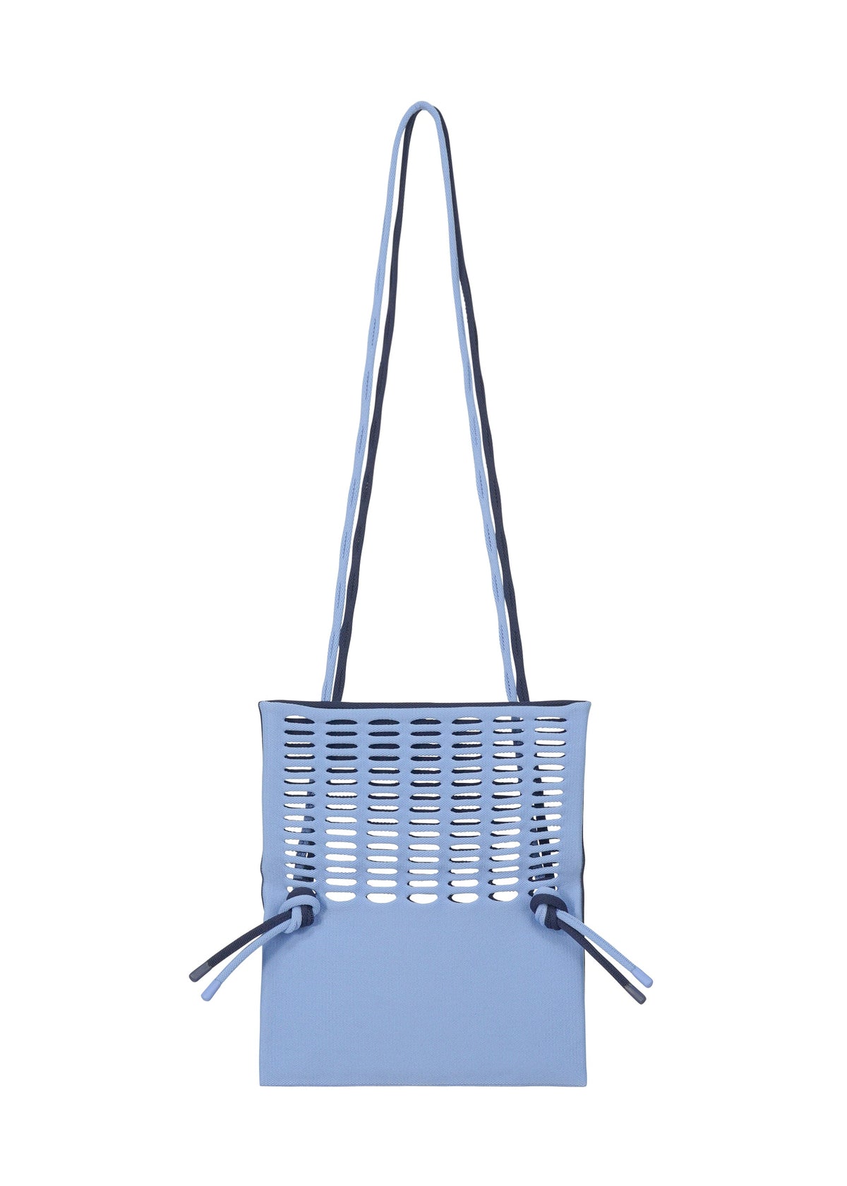 A detail shot of the GOOD GOODS ISSEY MIYAKE MOKKO BI COLOR bag.