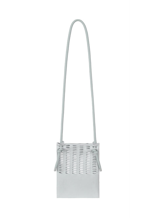 A product shot of the GOOD GOODS ISSEY MIYAKE MOKKO KNAPSACK bag in sky grey.