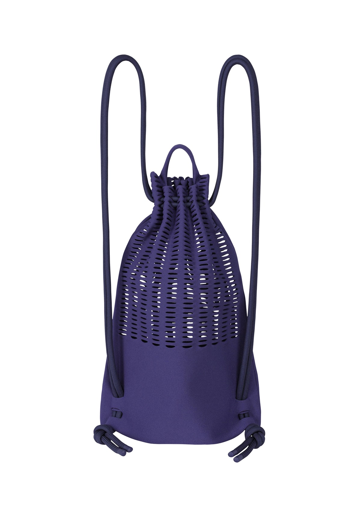 A detail shot of the GOOD GOODS ISSEY MIYAKE MOKKO KNAPSACK bag.