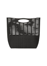 A product shot of the GOOD GOODS ISSEY MIYAKE MOKKO TWILL bag in black x grey (19).
