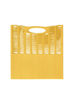 A detail shot of the GOOD GOODS ISSEY MIYAKE MOKKO TWILL bag.