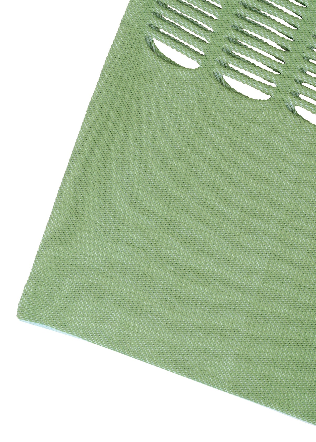 A detail shot of the GOOD GOODS ISSEY MIYAKE MOKKO TWILL bag.