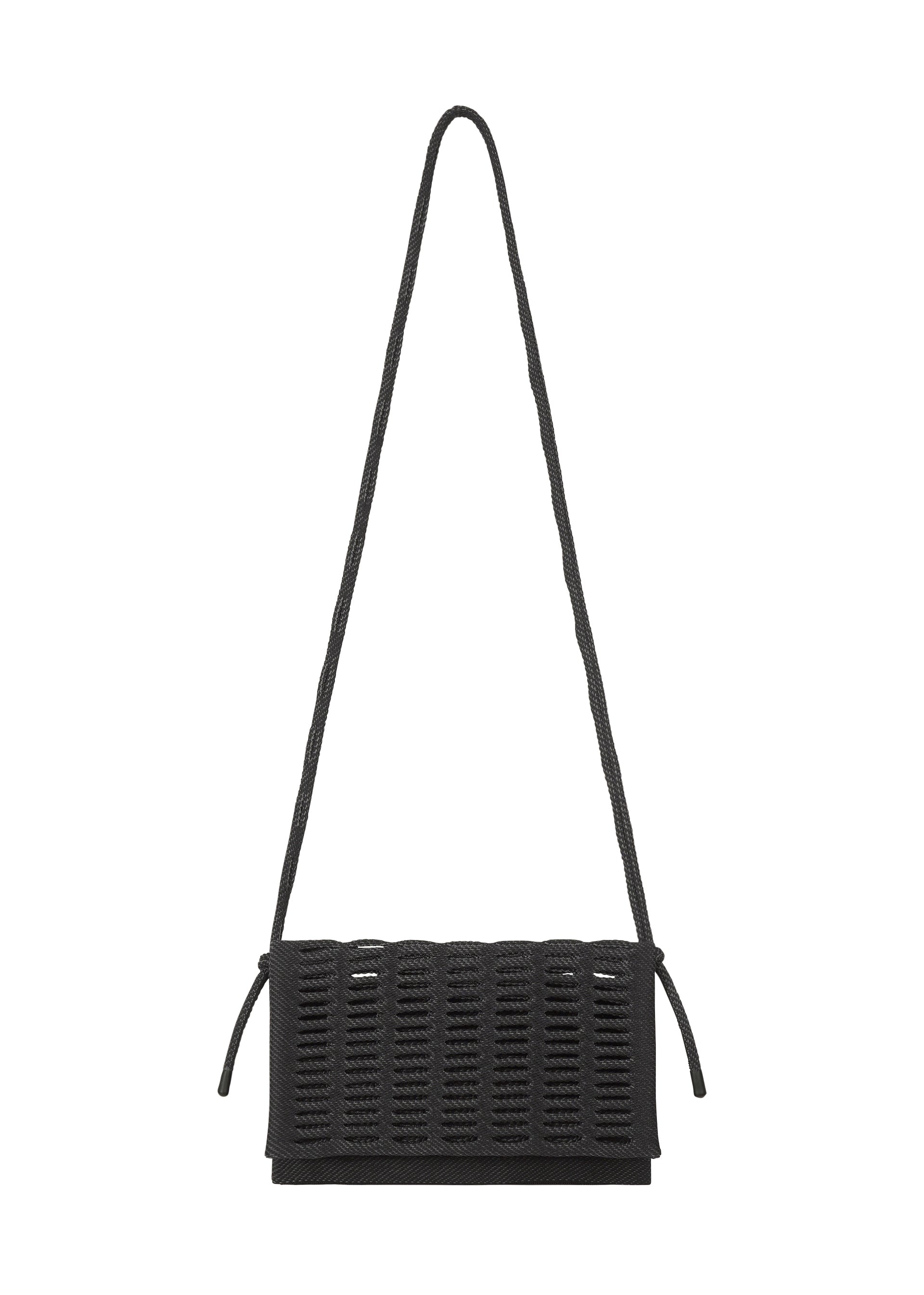 A product shot of the GOOD GOODS ISSEY MIYAKE MOKKO TWILL bag in black x grey (19).