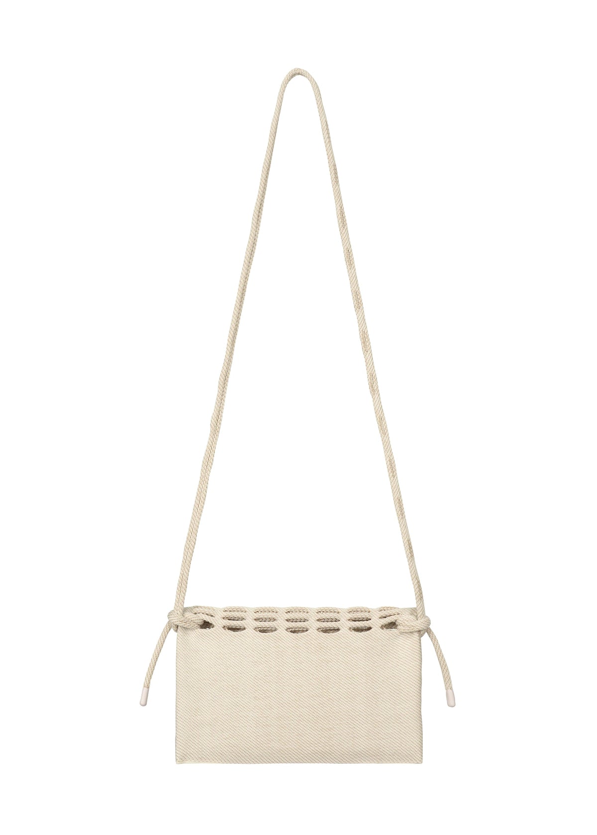 A detail shot of the GOOD GOODS ISSEY MIYAKE MOKKO TWILL bag.