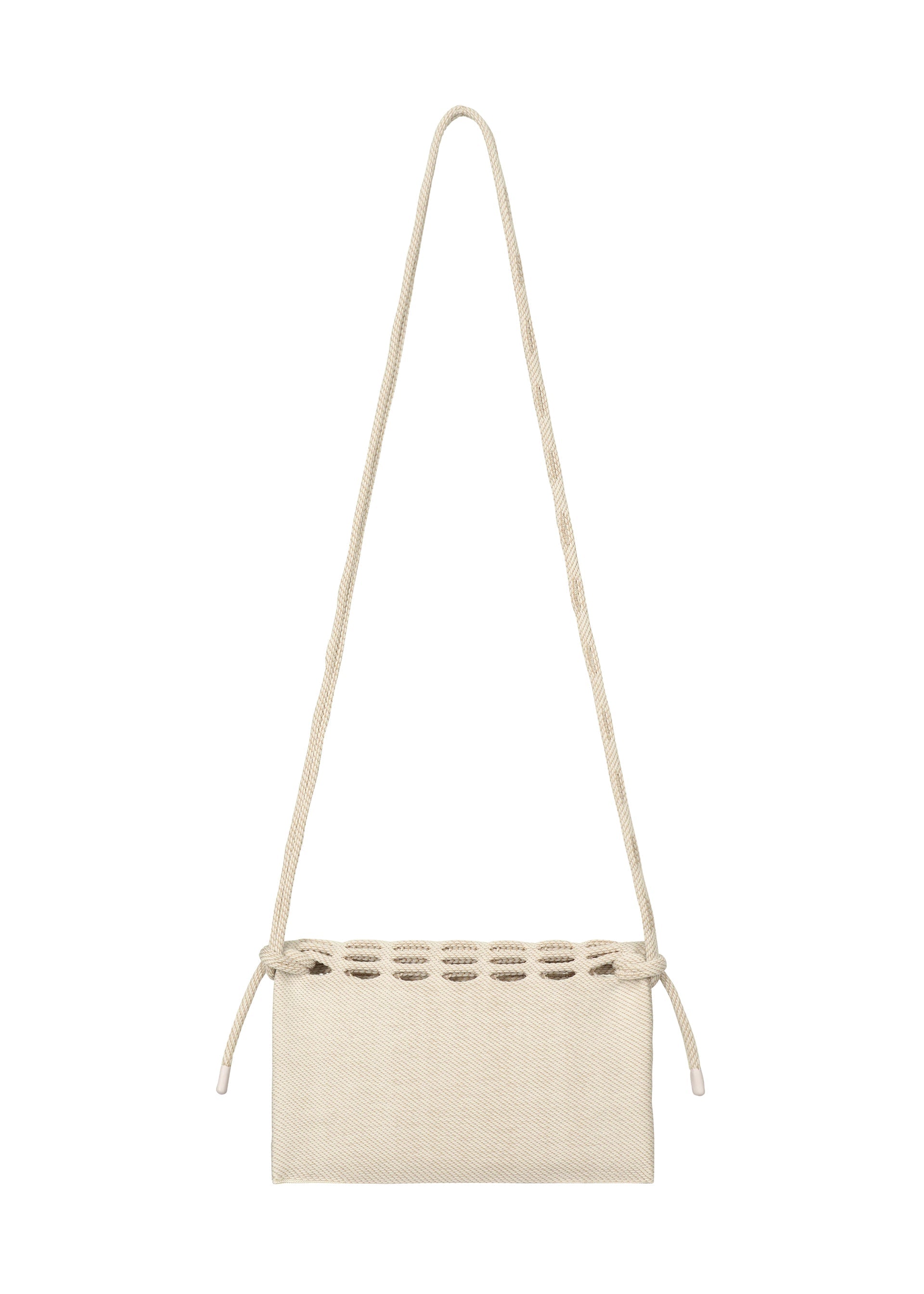 A detail shot of the GOOD GOODS ISSEY MIYAKE MOKKO TWILL bag.
