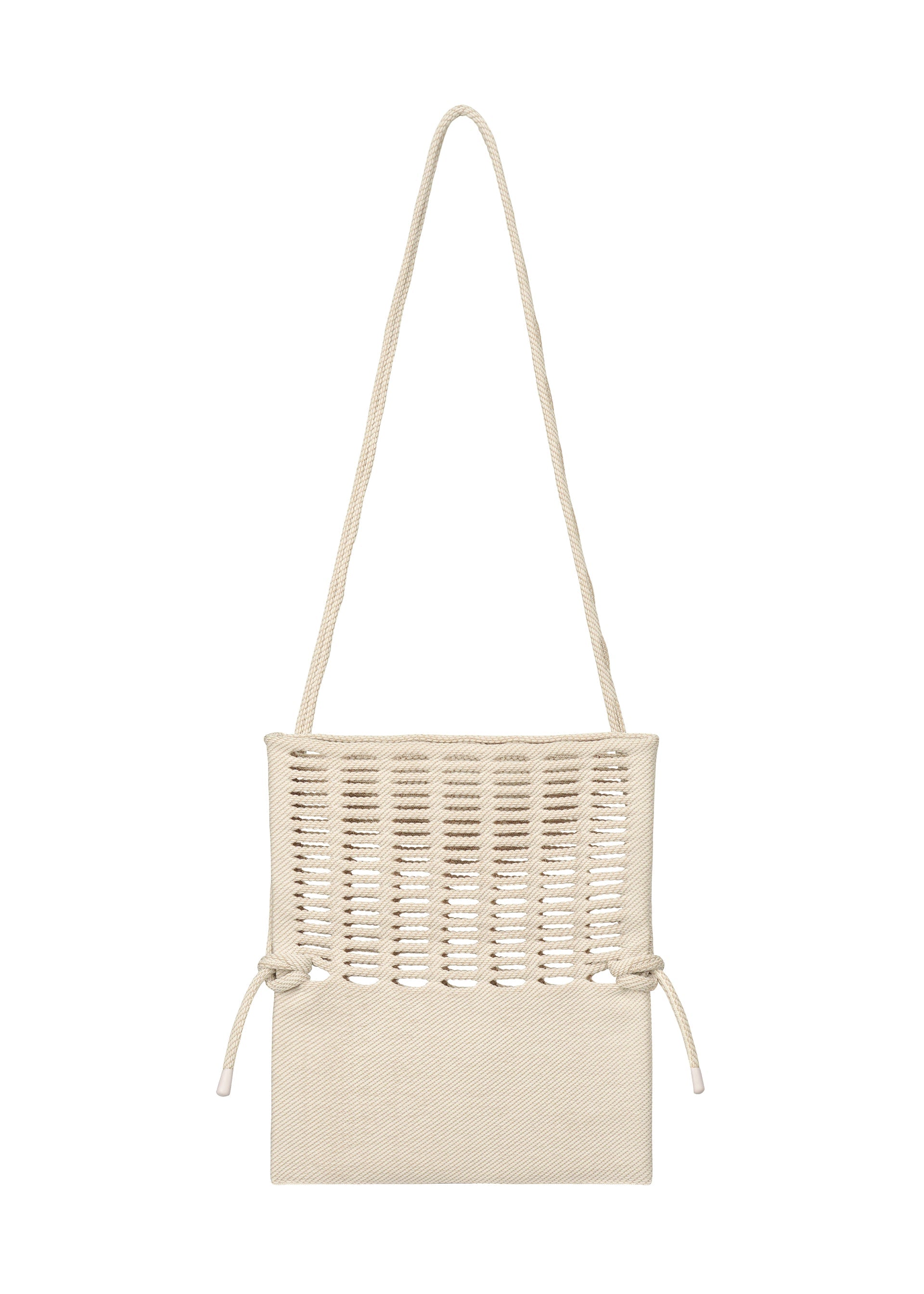 A detail shot of the GOOD GOODS ISSEY MIYAKE MOKKO TWILL bag.