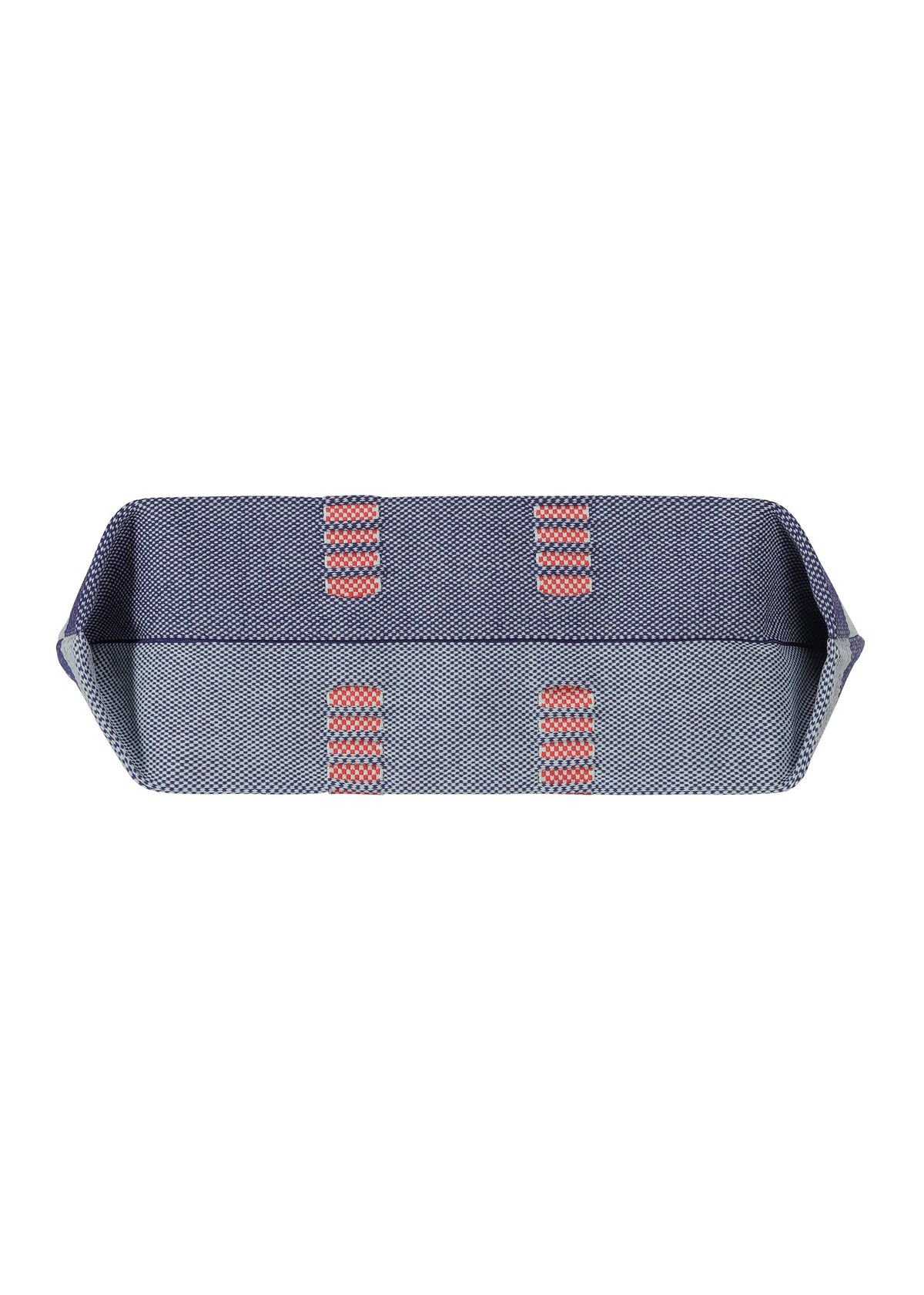 A detail shot of the GOOD GOODS ISSEY MIYAKE MOKKO TOTE MIX bag.