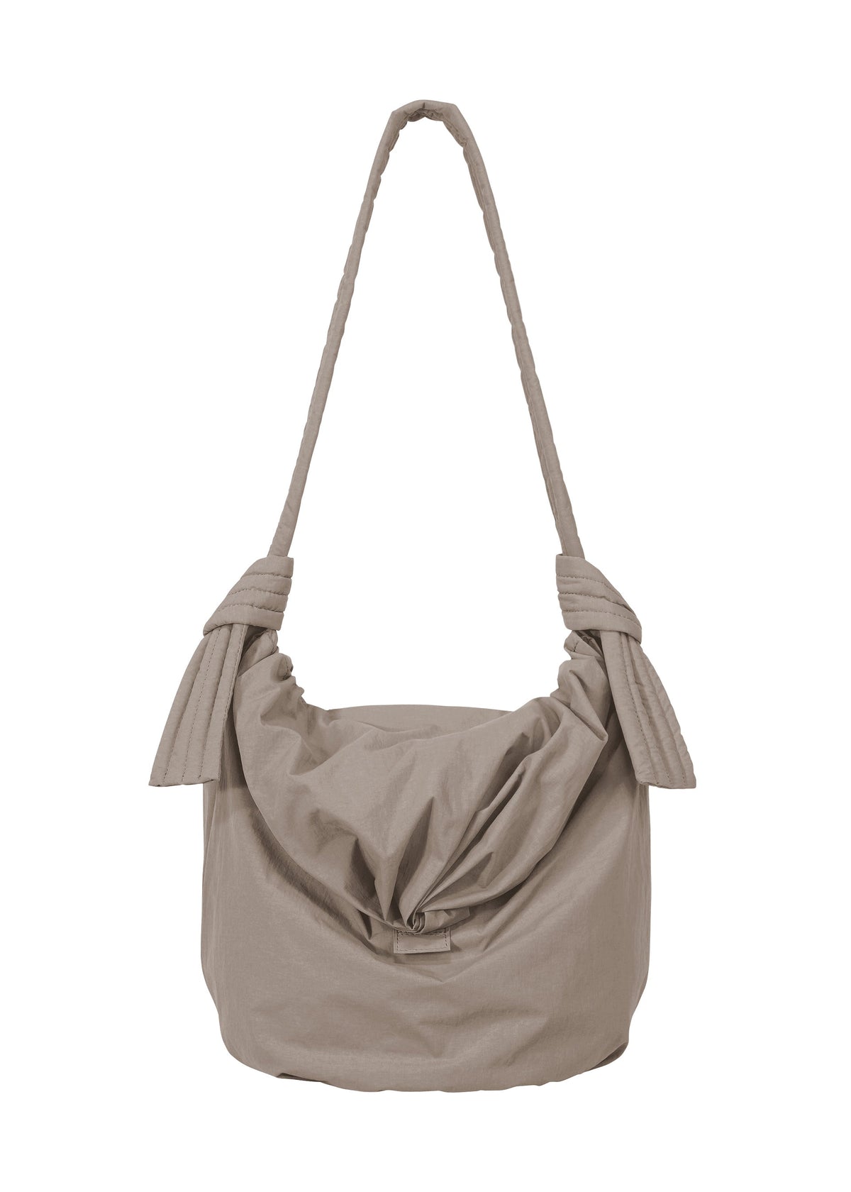 A product shot of the GOOD GOODS ISSEY MIYAKE FUWA FUWA bags in greige (13).