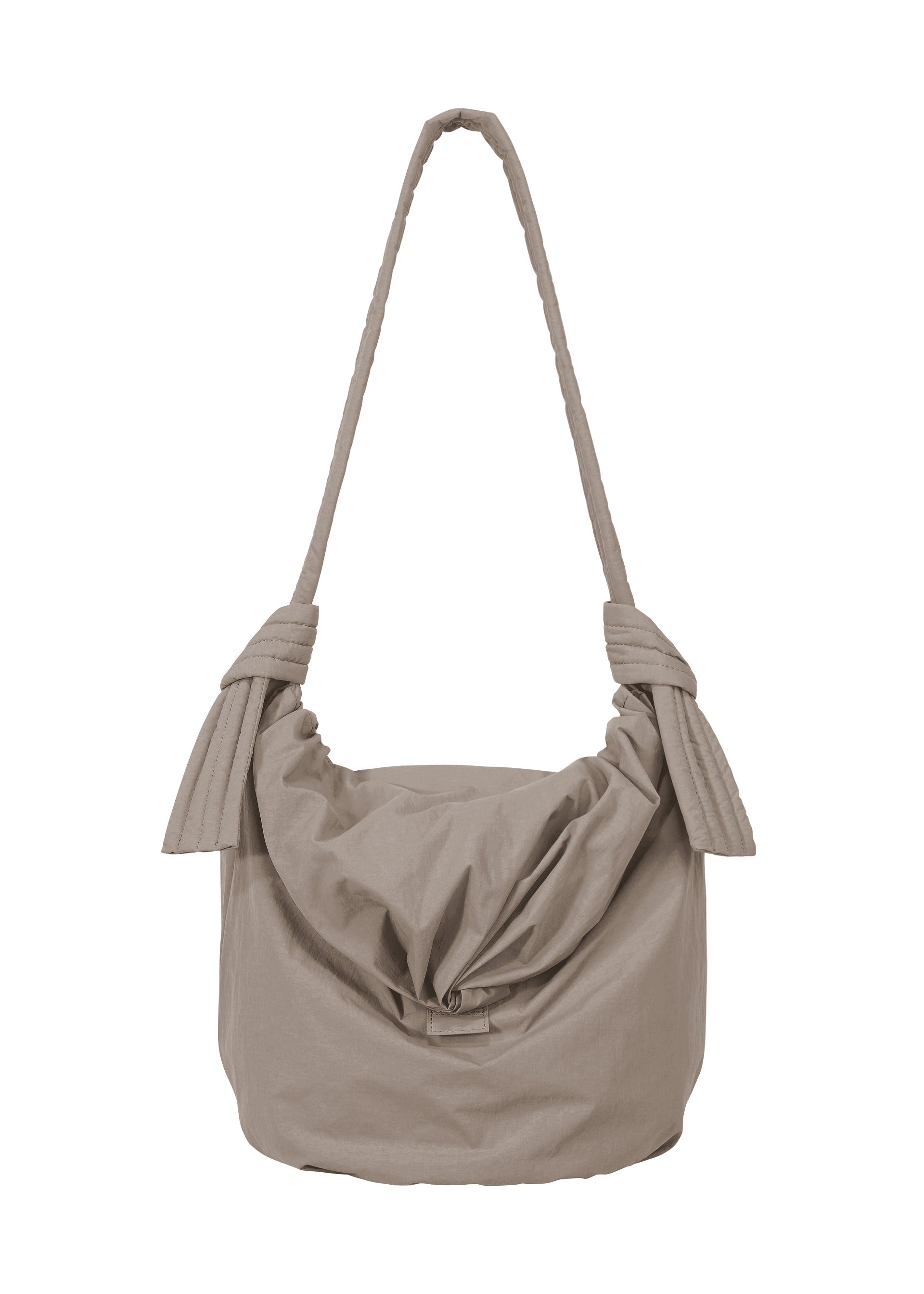A product shot of the GOOD GOODS ISSEY MIYAKE FUWA FUWA bags in greige (13).