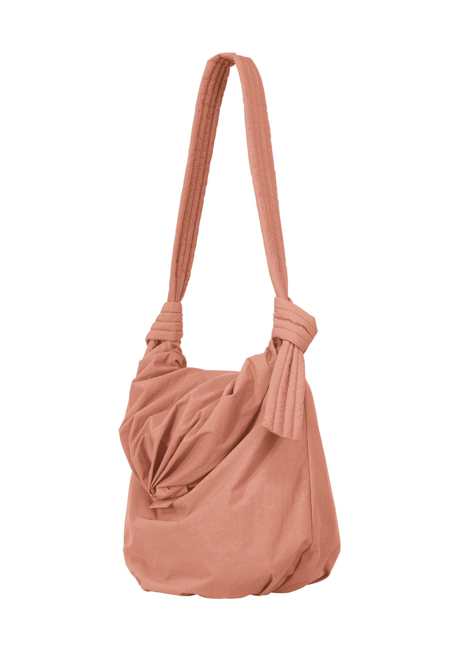 A detail shot of the GOOD GOODS ISSEY MIYAKE FUWA FUWA bags.