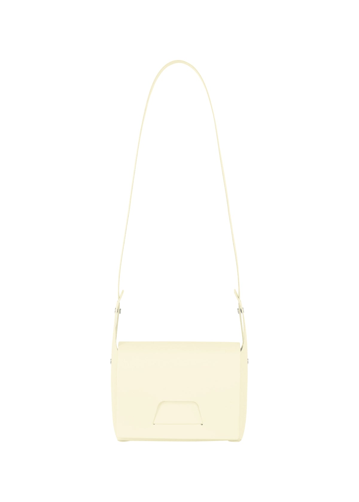 A product shot of the GOOD GOODS ISSEY MIYAKE BOX bag in cream (50).