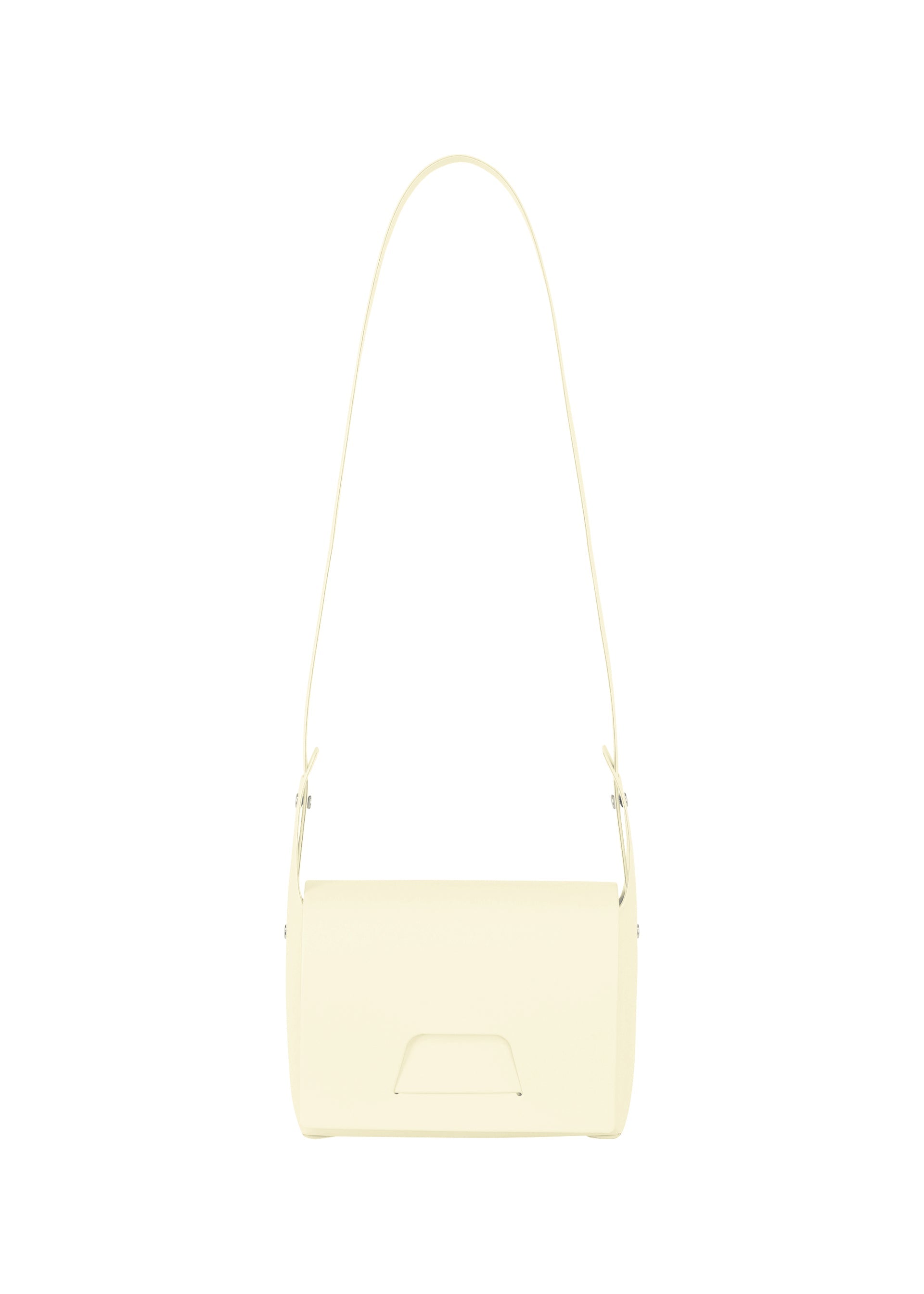 A product shot of the GOOD GOODS ISSEY MIYAKE BOX bag in cream (50).