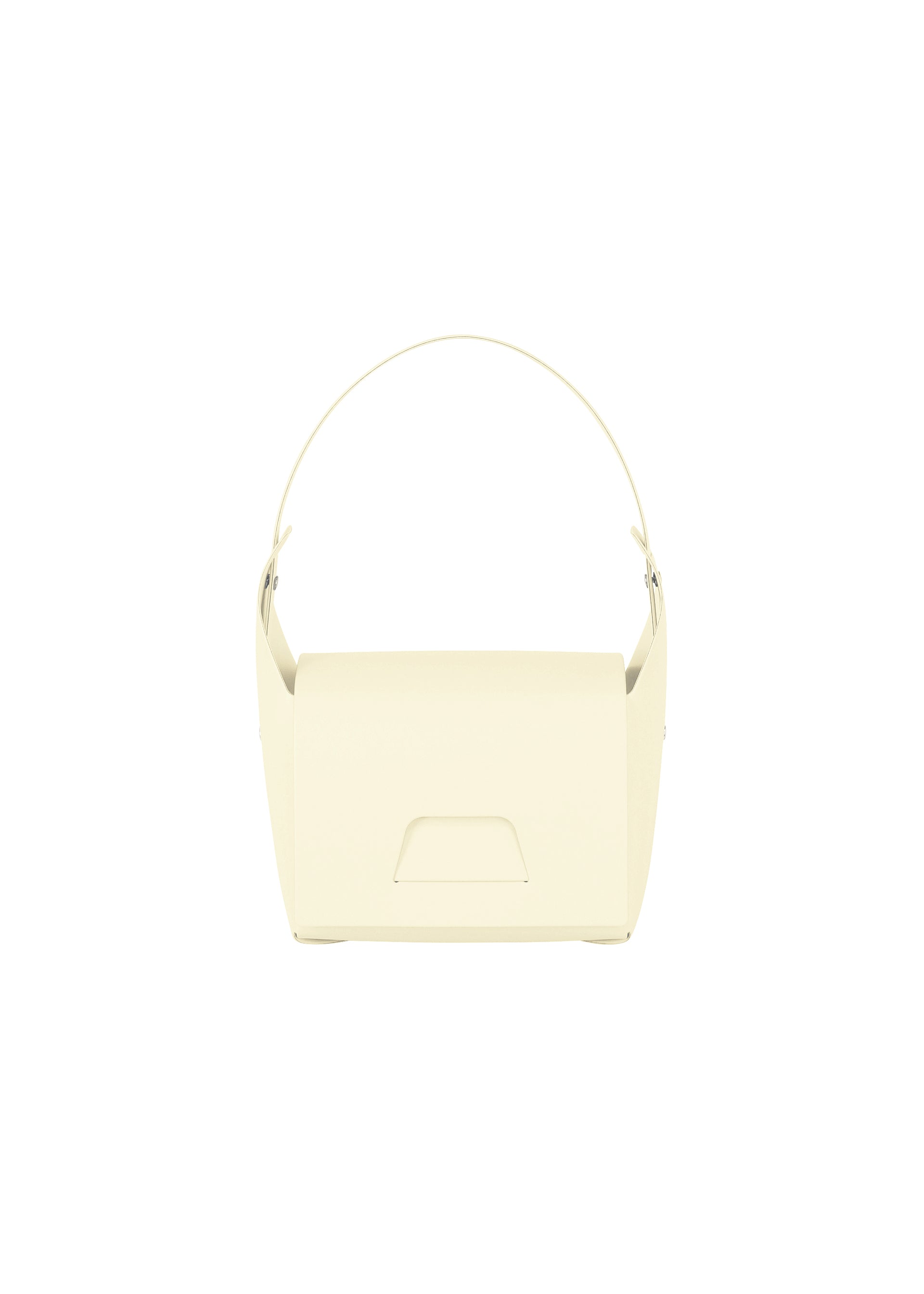 A product shot of the GOOD GOODS ISSEY MIYAKE BOX bag in cream (50).