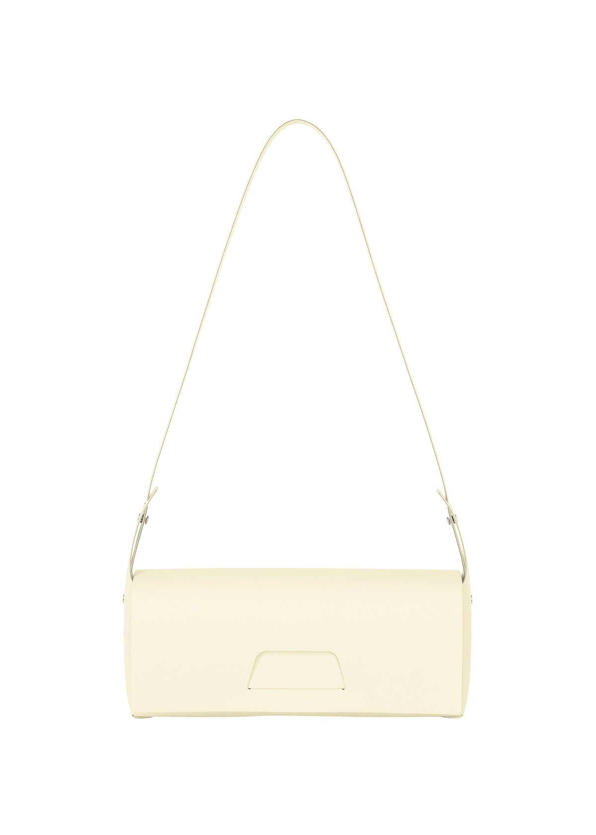 A product shot of the GOOD GOODS ISSEY MIYAKE BOX bag in cream (50).
