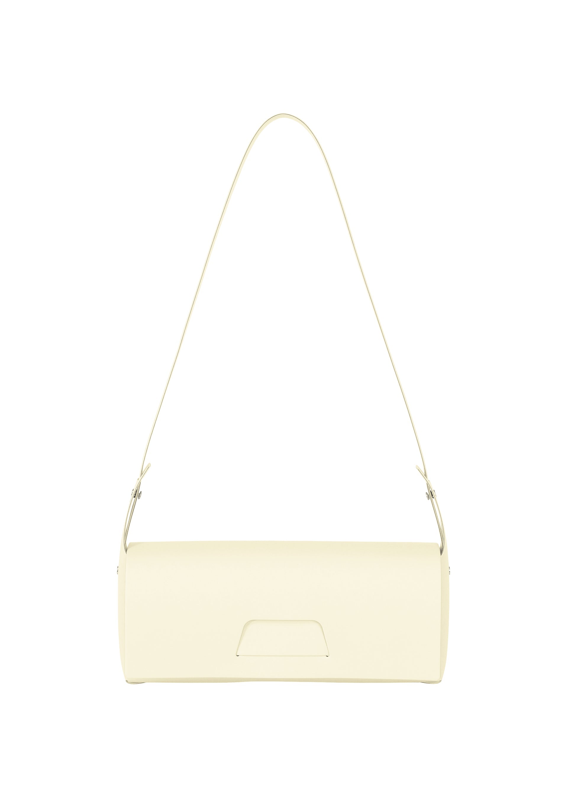 A product shot of the GOOD GOODS ISSEY MIYAKE BOX bag in cream (50).