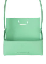 A detail shot of the GOOD GOODS ISSEY MIYAKE BOX bag.