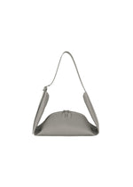 A product shot of the GOOD GOODS ISSEY MIYAKE LEAF handbag in gray.