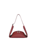 A product shot of the GOOD GOODS ISSEY MIYAKE LEAF handbag in red.