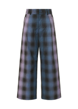 GRADATION CHECK Trousers Grey x Purple