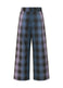 GRADATION CHECK Trousers Grey x Purple