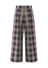 GRADATION CHECK Trousers Pink x Beige