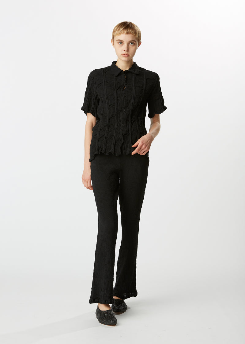 KYO CHIJIMI FEBRUARY Trousers Black