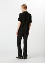 KYO CHIJIMI FEBRUARY Trousers Black