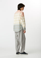 GRADATION CHECK Shirt Yellow x Green