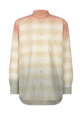 GRADATION CHECK Shirt Pink x Beige