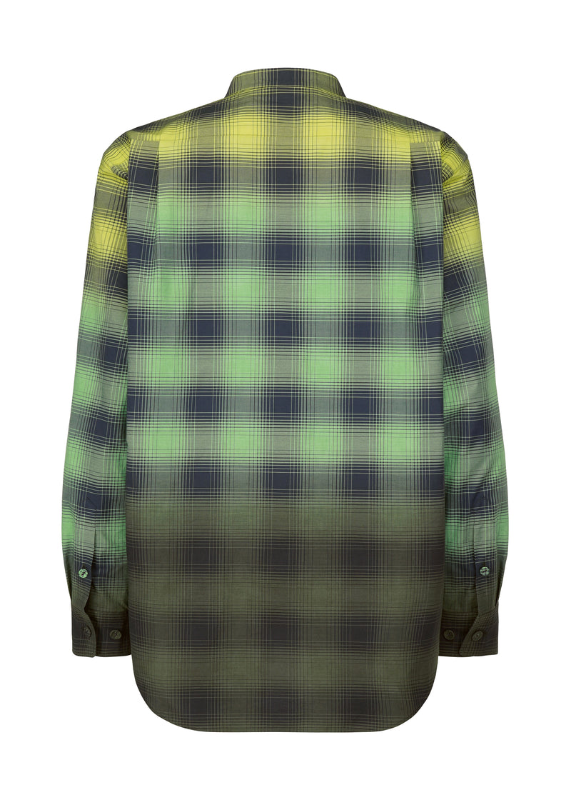 GRADATION CHECK Shirt Pink x Beige