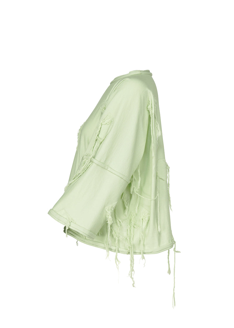 FRINGE TAIL Top Pale Green