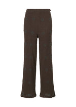 KYO CHIJIMI EMBROIDERY Trousers Dark Brown