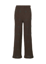 KYO CHIJIMI EMBROIDERY Trousers Dark Brown