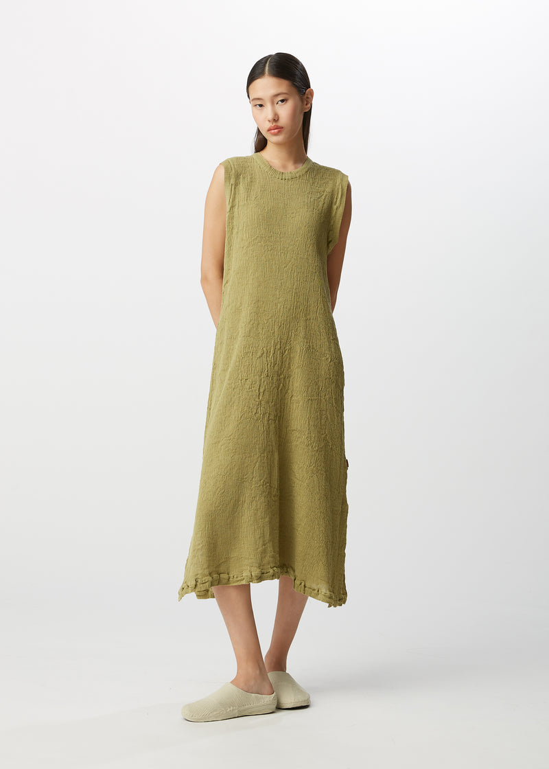 KYO CHIJIMI AUGUST Dress Olive Green