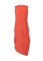 A detail shot of the HAAT  KYO CHIJIMI SQUARE SPIRAL dress